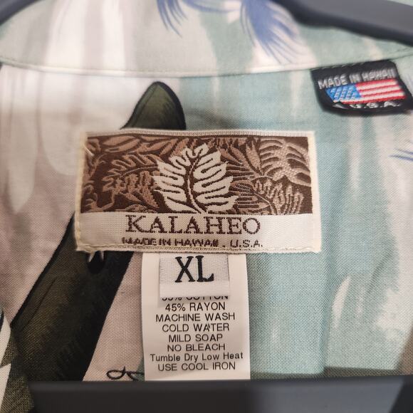 KALAHEO Men's XL Air Force Fighter Bomber Airplane Hawaiian Shirt, NWT - Picture 3 of 4